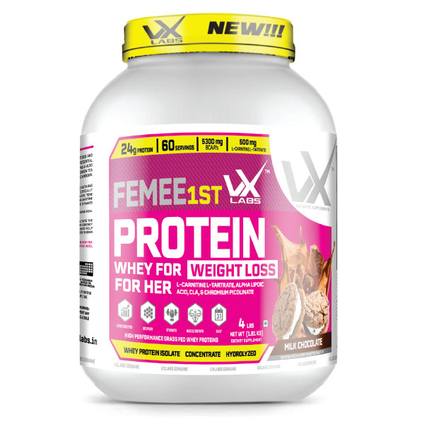 FEMEE 1st Whey Protein provides a 24g blend of whey peptides and isolates for digestibility, easy mixing and high levels of essential branched chain Amino acids (BCAAs).